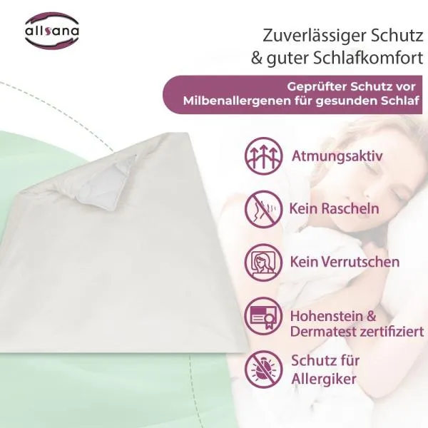 Ansicht TÜV Siegel allsana sensitive care Encasing